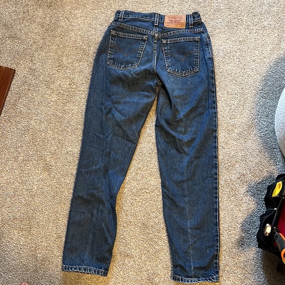 VINTAGE LEVIS 550 Womens size 0-2 Dark Wash high Rise Jeans - Picture 8 of 8